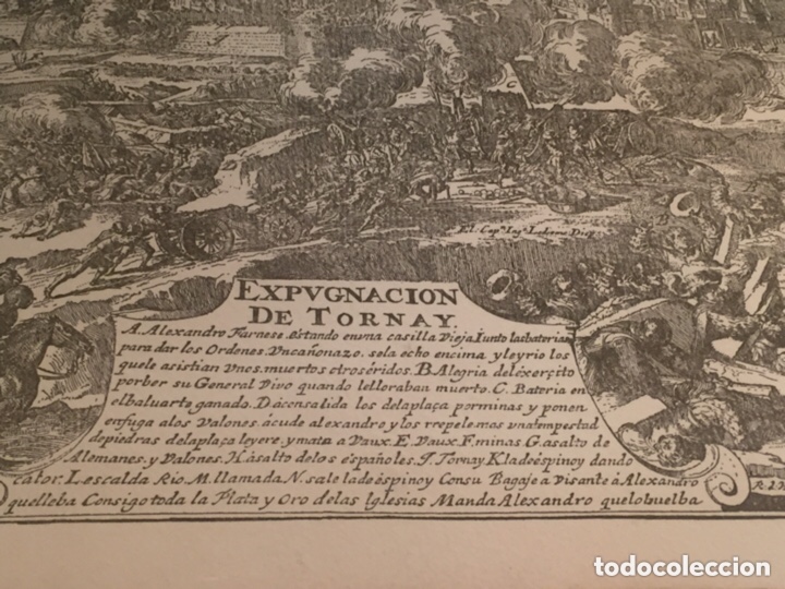 Arte: Grabado Expugnacion de Tornay - Foto 2