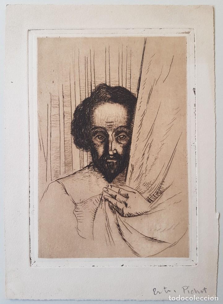 Art: Cabeza de hombre. Pichot.