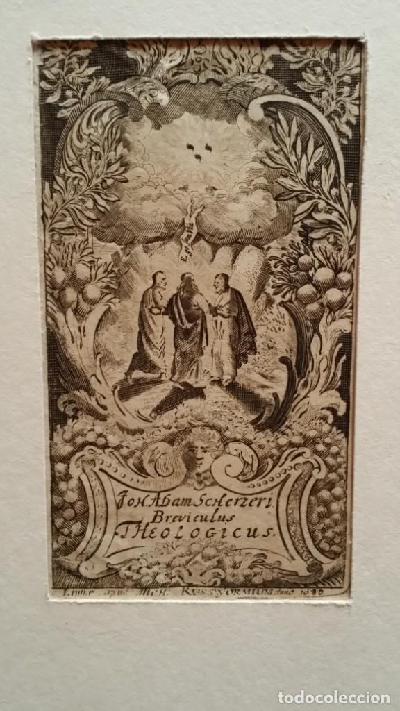 Arte: Abraham Scherzer, Breviculus theologicus, grabado de 1680 - Foto 4