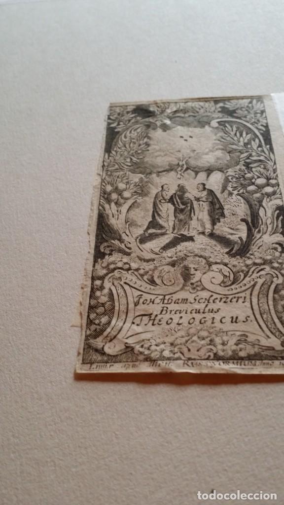 Arte: Abraham Scherzer, Breviculus theologicus, grabado de 1680 - Foto 6