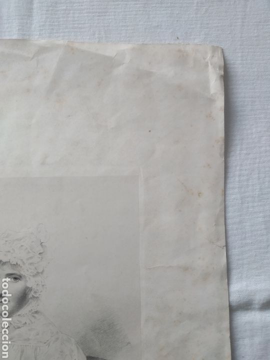 Arte: ANTIGUO GRABADO DE JOVEN INGLESA - Foto 11