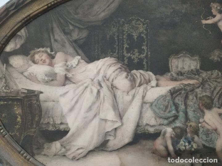 Arte: grabado ? antiguo coloreado - Foto 2