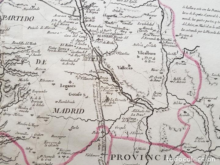 Arte: Mapa de la provincia de Madrid. Tom&aacute;s L&oacute;pez, 1773. - Foto 4