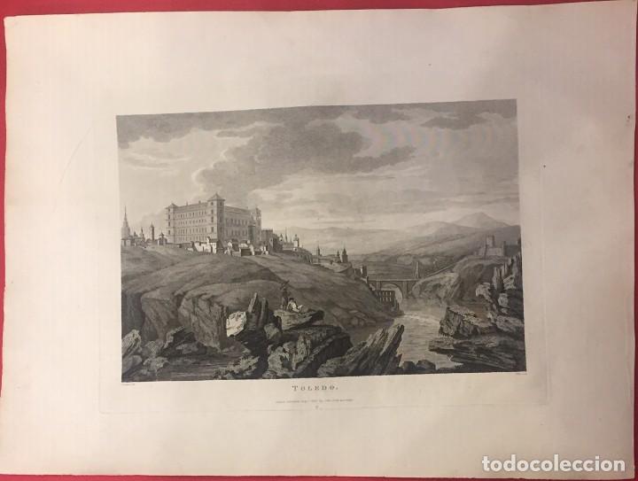 Art: GRABADO DE TOLEDO 1808, SWINBURNE, W. ELLIS. PICTURESQUE TOUR SPAIN