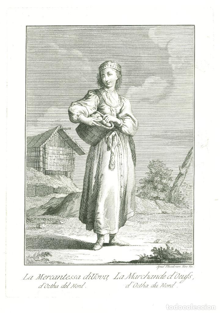 Arte: TEODORO VIERO - VENDEDORA DE HUEVOS - 1791 - Foto 1