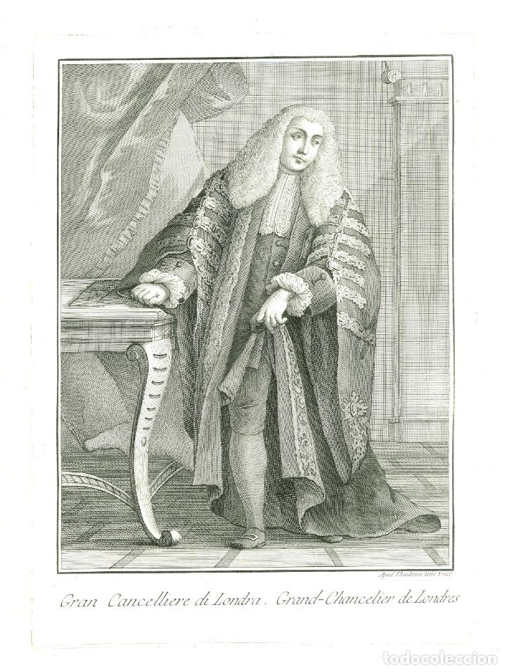 Arte: TEODORO VIERO - CANCILLER DE LONDRES - 1791 - Foto 1