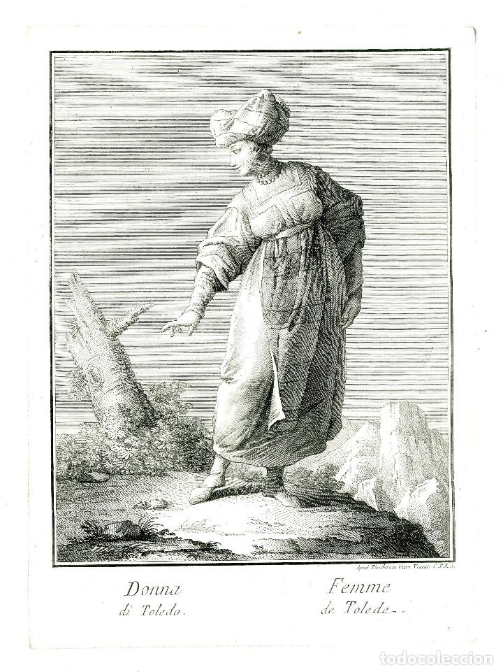 Arte: TEODORO VIERO - MUJER DE TOLEDO - 1791 - Foto 1
