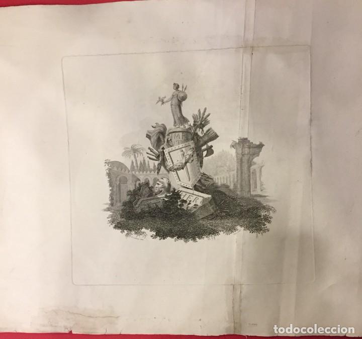Arte: grabado frontis de picturesque tour through spain, london 1810