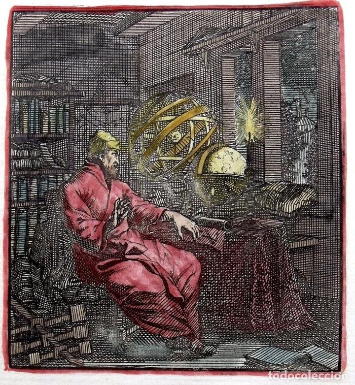 Arte: Astr&oacute;nomo en su observatorio, 1699. Abraham Santa Clara. - Foto 1