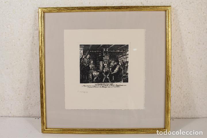 Art: la farmacia rustica grabado numerado