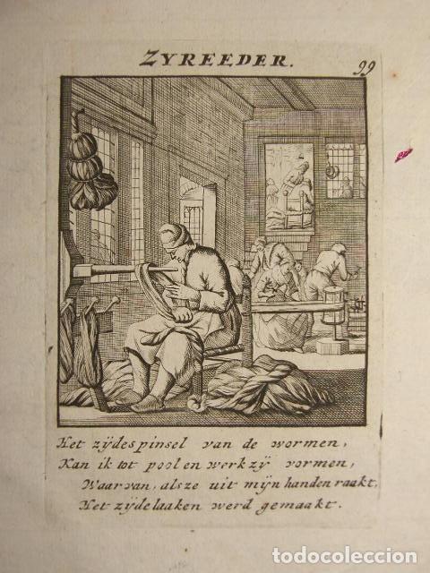 Arte: El hilandero, 1750. Luyken - Foto 1