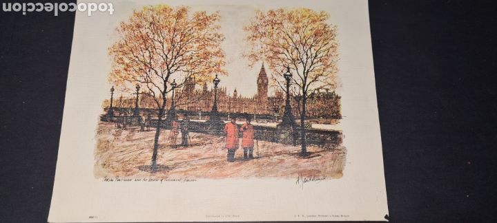 Art: Lamina de Londres 26x21,5 Vista Ware con marco