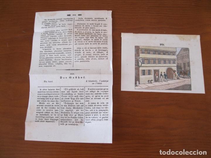 Arte: El hotelero, 1850. An&oacute;nimo - Foto 2