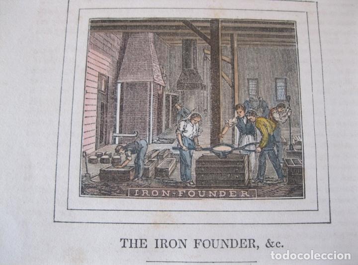 Arte: El fundidor de hierro, 1850. An&oacute;nimo - Foto 1