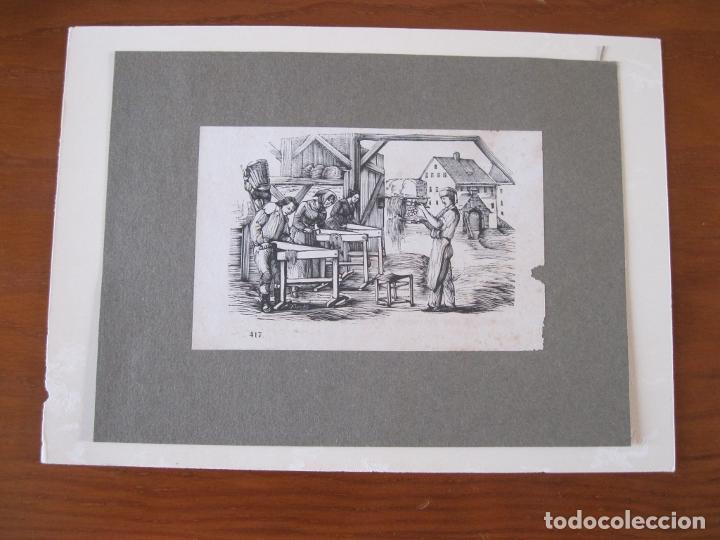 Arte: Fabricantes de cestos, 1850. An&oacute;nimo - Foto 2