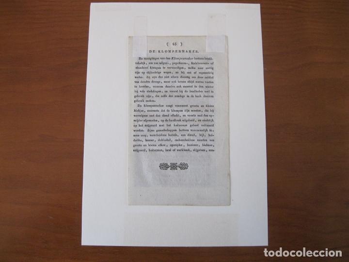 Arte: Antiguo oficio de carpintero, 1850. An&oacute;nimo - Foto 3