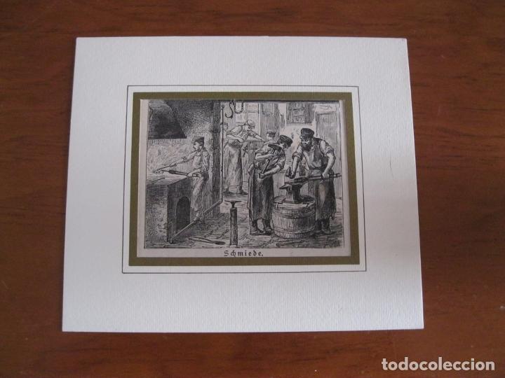 Arte: El herrero, 1850. An&oacute;nimo - Foto 2