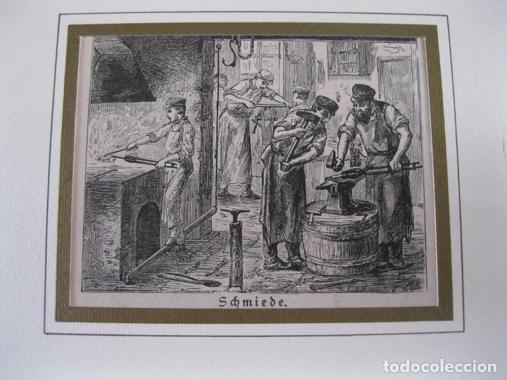 Arte: El herrero, 1850. An&oacute;nimo - Foto 3