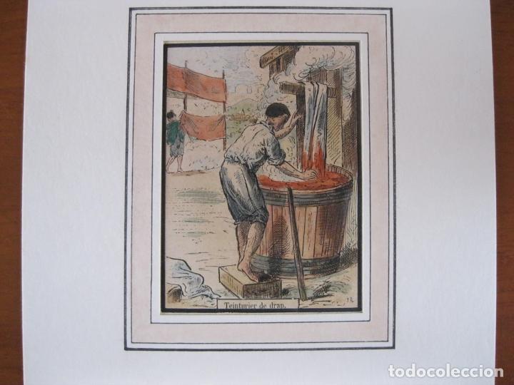 Arte: El tintorero, 1860. An&oacute;nimo - Foto 1