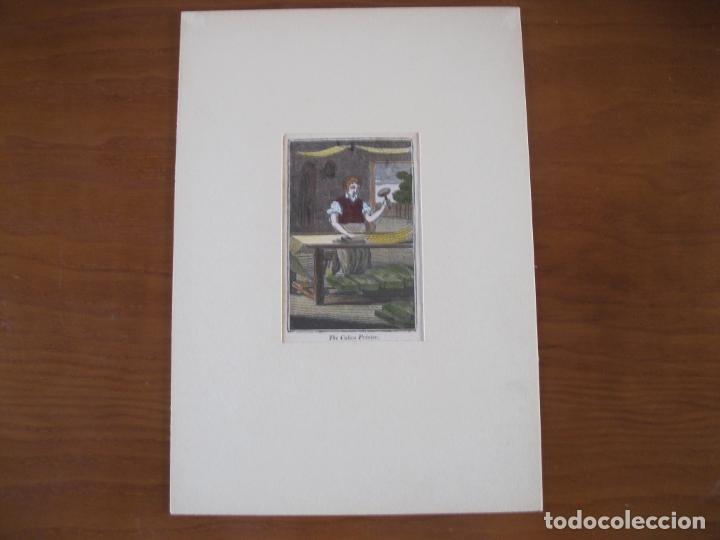 Arte: La impresora de calico, 1840. An&oacute;nimo - Foto 2