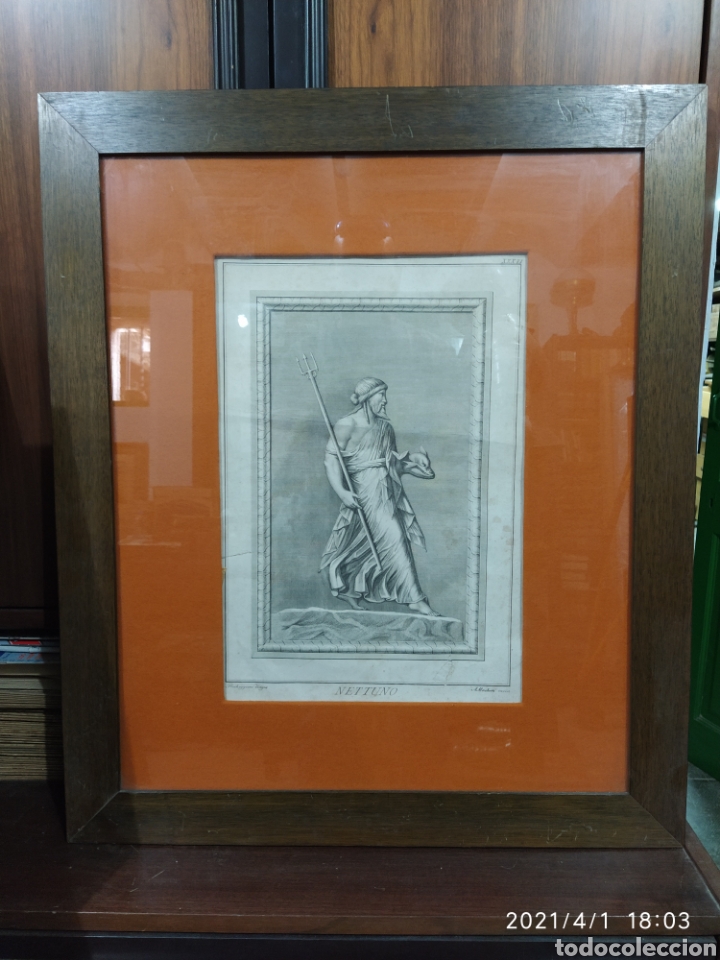 Arte: Grabado Dios Neptuno - Foto 1