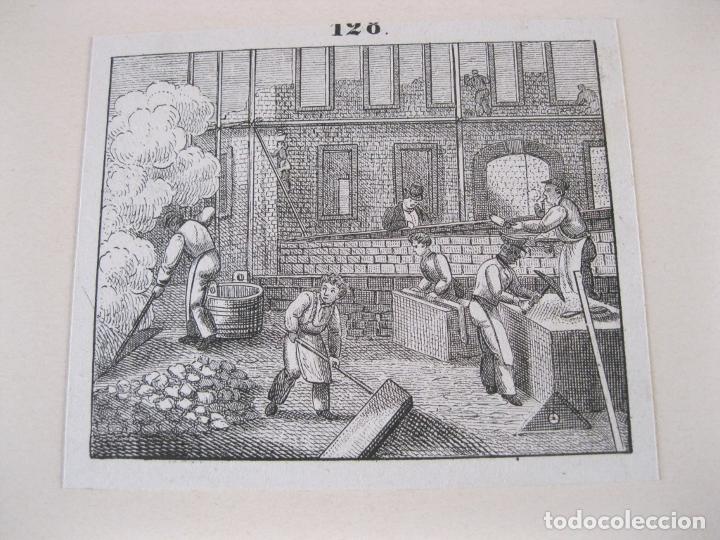 Arte: Obreros de la construcci&oacute;n, 1850. An&oacute;nimo - Foto 1