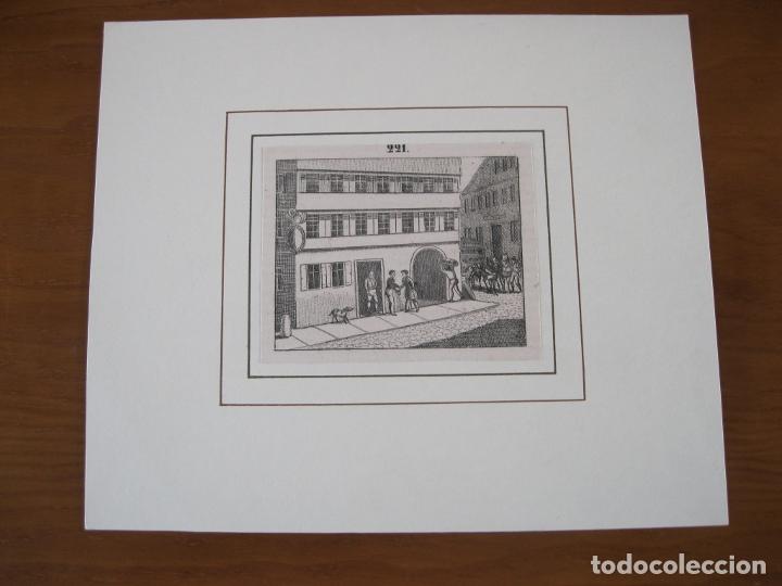 Arte: El hotelero, 1860. An&oacute;nimo - Foto 2