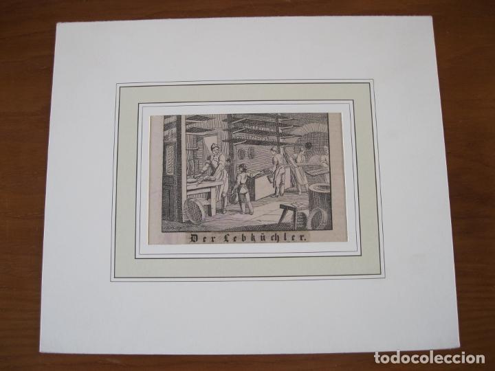 Arte: Los panaderos, 1830. An&oacute;nimo - Foto 2