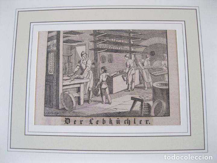 Arte: Los panaderos, 1830. An&oacute;nimo - Foto 1