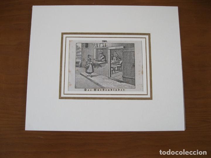 Arte: El vendedor de cepillos, 1850. An&oacute;nimo - Foto 2