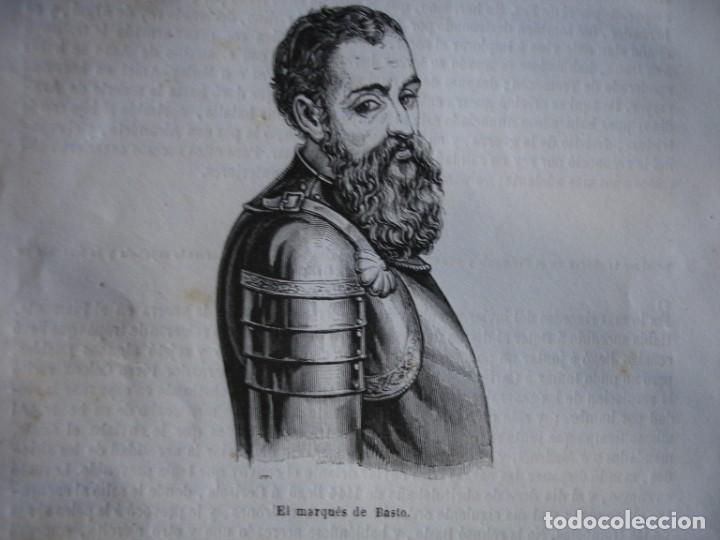 Arte: MARQUES DE BASTO .GRABADO A&Ntilde;O 1849 - Foto 1