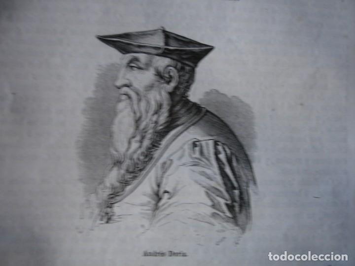 Arte: ANDRES DORIA .GRABADO A&Ntilde;O 1849 - Foto 1