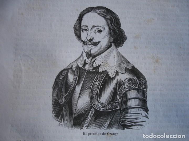 Arte: PRINCIPE DE ORANGE .GRABADO A&Ntilde;O 1849 - Foto 1