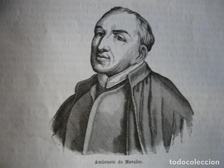 Arte: AMBROSIO DE MORALES .GRABADO A&Ntilde;O 1849 - Foto 1