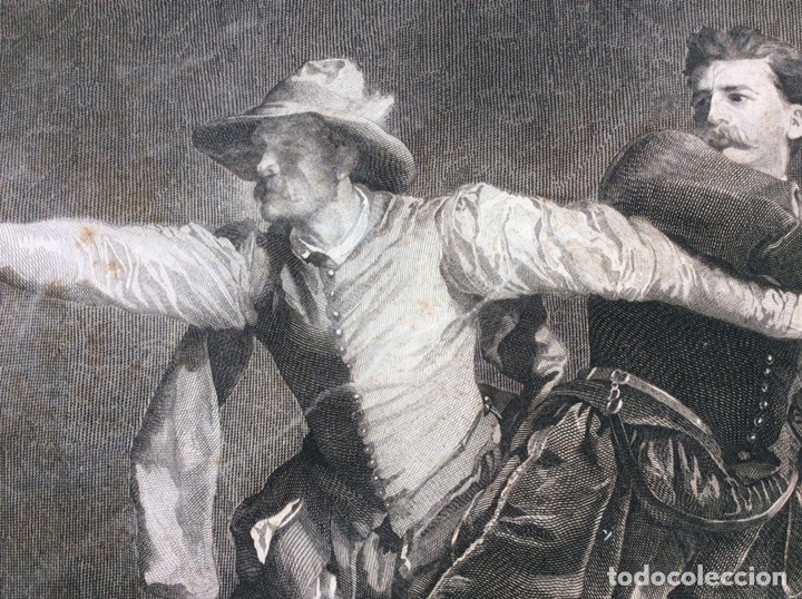 Arte: GRABADO ORIGINAL MISSONIER - Foto 5