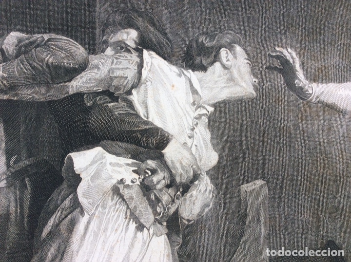 Arte: GRABADO ORIGINAL MISSONIER - Foto 6