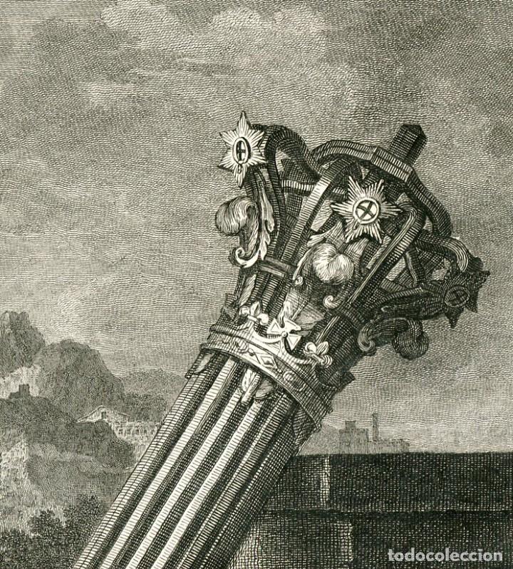 Arte: Frontispicio de la Perspectiva de Kirby - Grabado Woollett sobre Hogarth - Foto 2