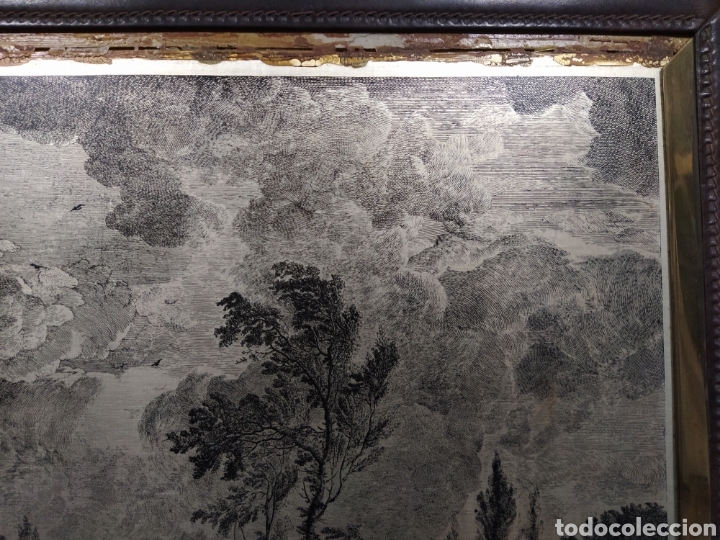 Arte: Grabado franc&eacute;s en placa de metal 1752 - Foto 5