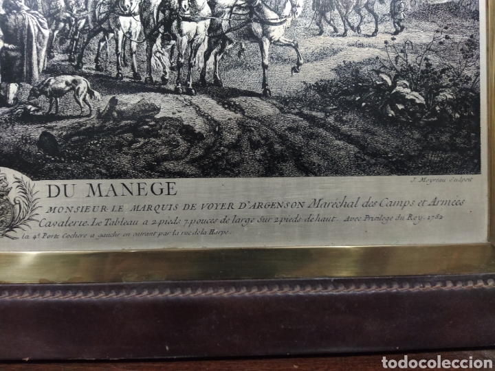 Arte: Grabado franc&eacute;s en placa de metal 1752 - Foto 4