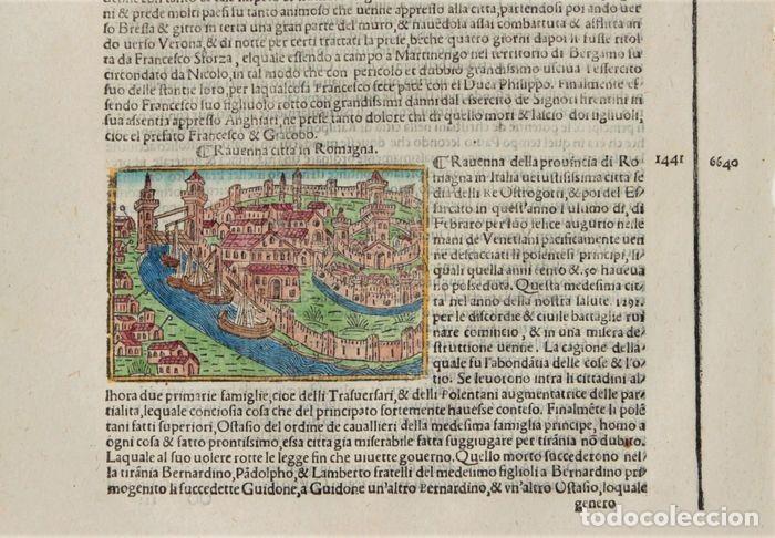 Arte: GRABADO. ITALIA. EMILIA ROMAGNA. RAVENNA. A&Ntilde;O 1540 - Foto 2