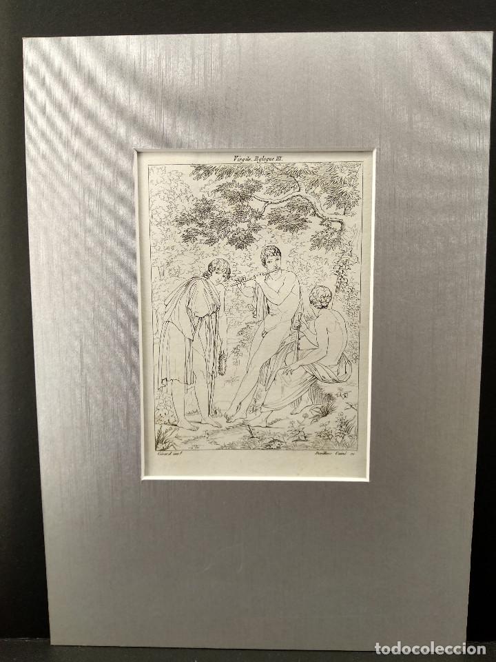 Art: Elegia III de Virgilio, de Gerard, Annales du musee 1809, Landon, passepartout