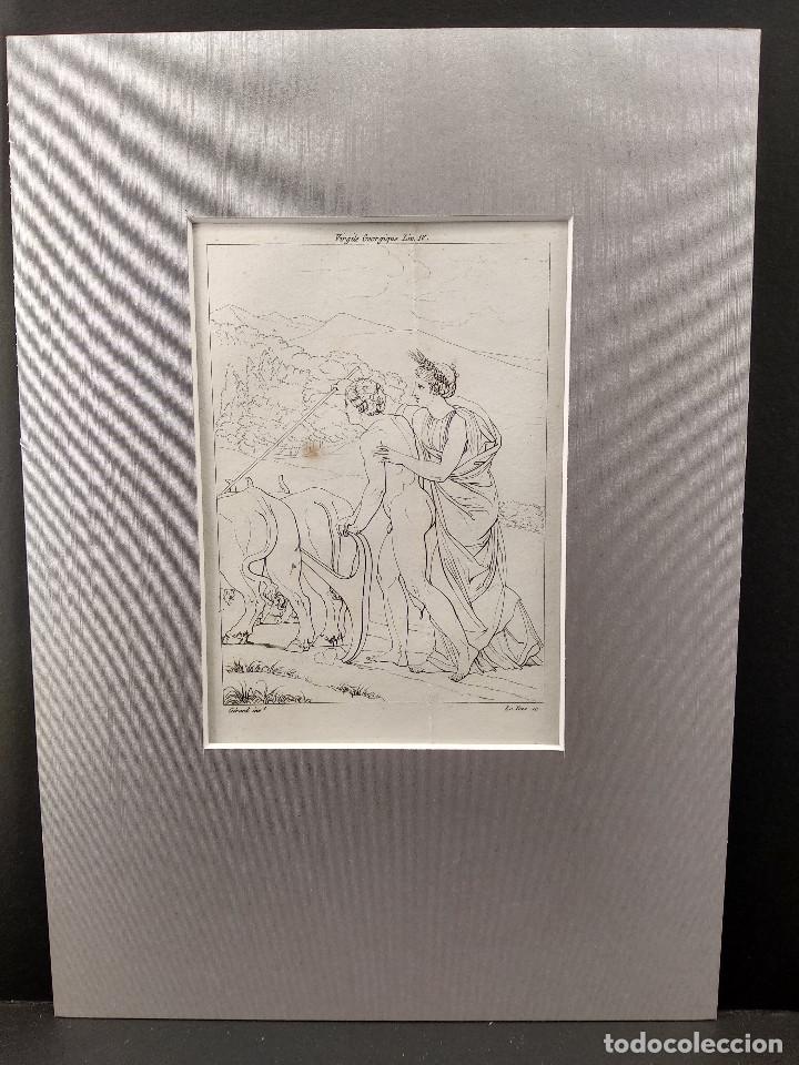 Art: Ceres, de Gerard, Annales du musee 1809, plancha 94, Landon, passepartout