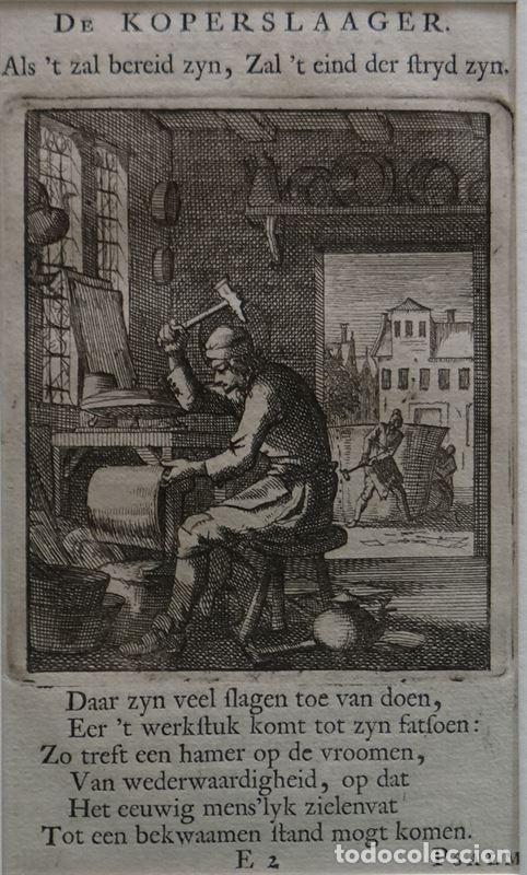 Arte: El herrero, hacia 1700. Luyken - Foto 2