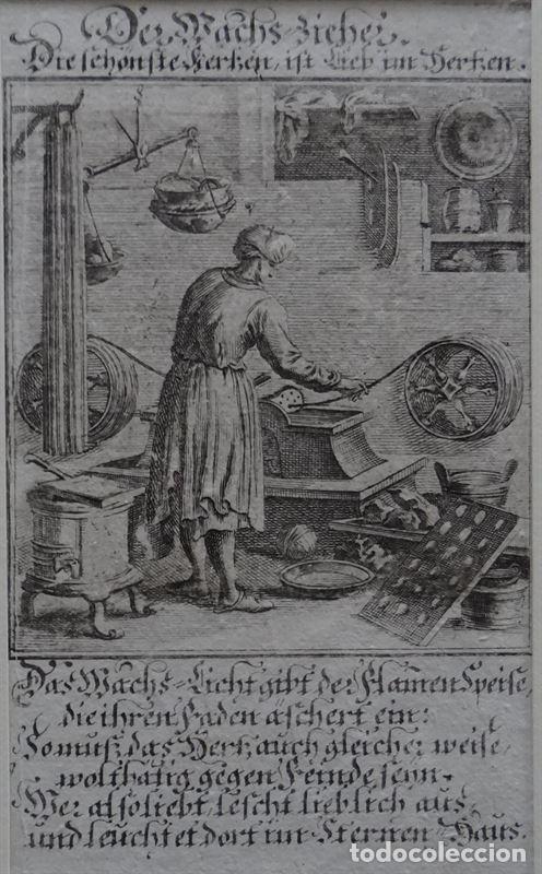 Arte: Fabricante de cera, hacia 1698. C. Weigel - Foto 2
