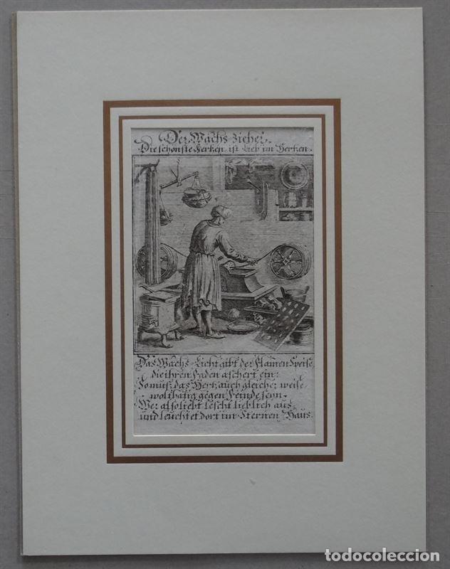 Arte: Fabricante de cera, hacia 1698. C. Weigel - Foto 1