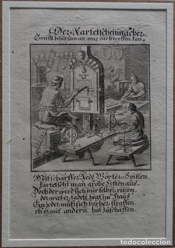 Arte: Creador de tarjetas, 1699. Weigel - Foto 2