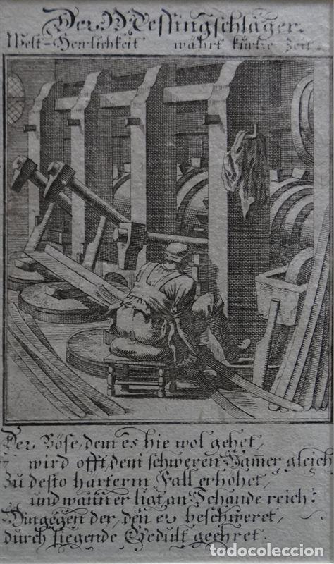 Arte: Batiendo lat&oacute;n, hacia 1710. C. Weigel - Foto 2