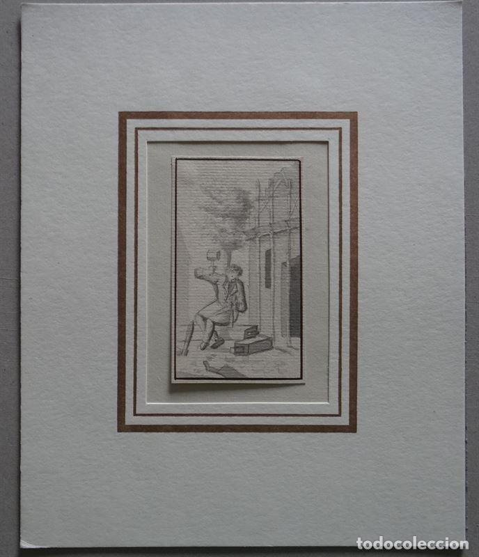 Arte: Carpintero, hacia 1800. An&oacute;nimo - Foto 1
