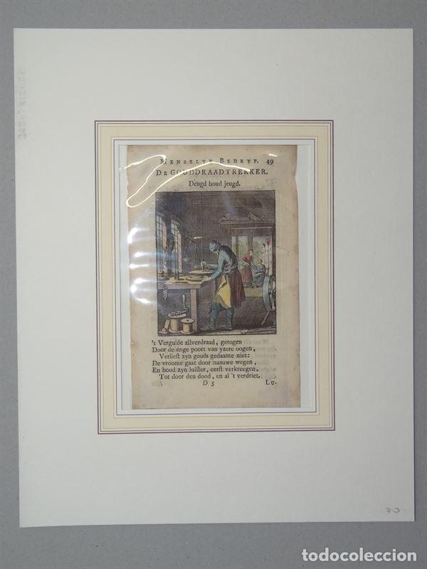 Arte: El fabricante de alambre, 1698. Weigel - Foto 2