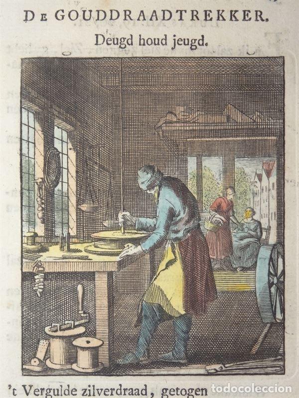 Arte: El fabricante de alambre, 1698. Weigel - Foto 1